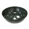 Arezzo Round Brushed Dark Green Counter Top Basin 0TH - 358mm Diameter profile small image view 1 