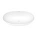 Arezzo 1690 x 800 Matt White Solid Stone Curved Double Ended Bath profile small image view 5 