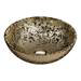 Arezzo Round 410mm Gold Mottled Design Ceramic Counter Top Basin profile small image view 2 