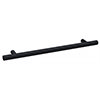1 x Arezzo Industrial Style Knurled 'T' Bar Matt Black Handle (192mm Centres) profile small image view 1 