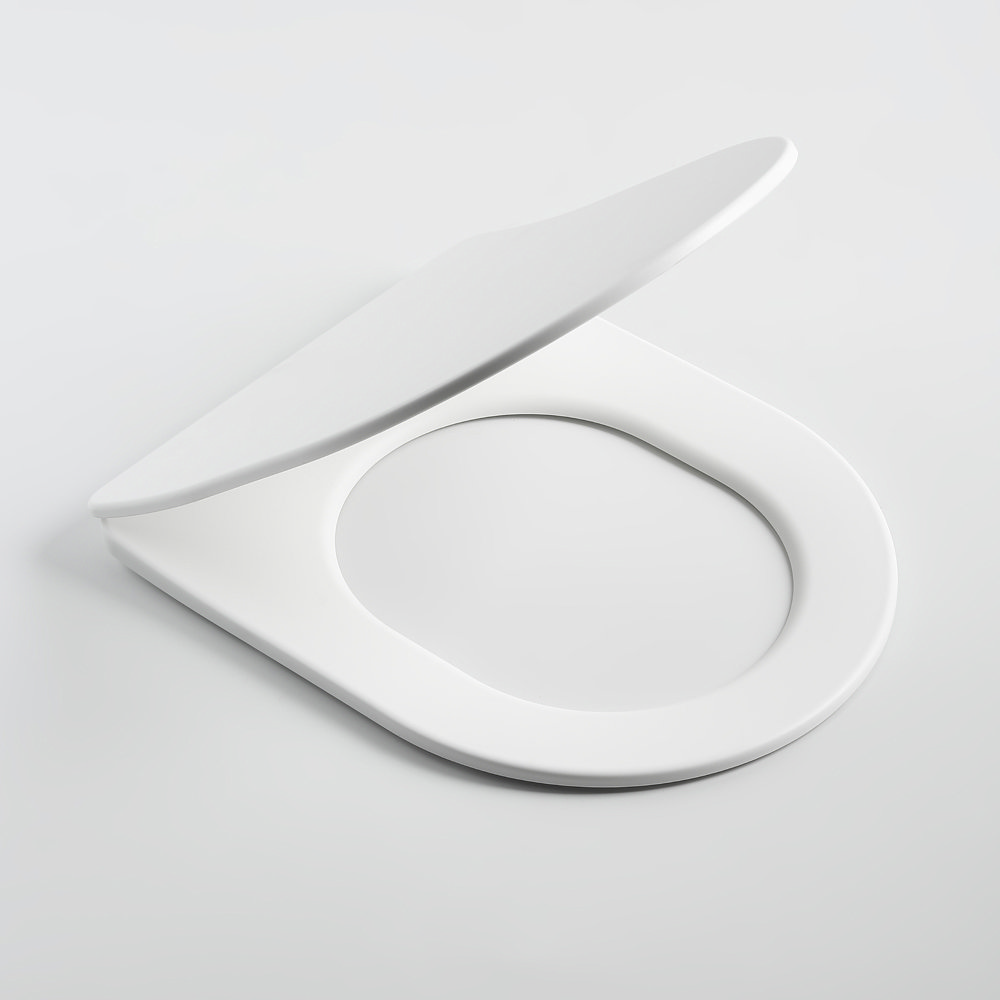 Arezzo Matt White Rimless Wall Hung Toilet incl. Soft Close Seat