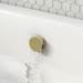 Arezzo Brushed Brass Round Slimline Freeflow Bath Filler Waste and Overflow profile small image view 3 