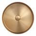 Arezzo Brushed Brass 360mm Round Stainless Steel Counter Top Basin + Waste profile small image view 4 