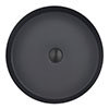 Arezzo Matt Black 360mm Round Stainless Steel Counter Top Basin + Waste profile small image view 1 