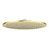 Arezzo Round 300mm Brushed Brass Fixed Shower Head profile small image view 1 