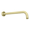 Arezzo 360mm Brushed Brass Round Wall Mounted Shower Arm profile small image view 1 