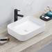 Arezzo 500 x 370mm Curved Rectangular Counter Top Basin - Gloss White profile small image view 2 