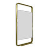 Arezzo Brushed Brass 550 x 1000mm Mirror with Shelf profile small image view 1 