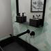 Arezzo Matt Black 500 x 750mm Mirror with Shelf profile small image view 3 