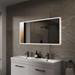 Arezzo 800 x 600mm LED Illuminated Bathroom Mirror with Shaver Socket & Anti-Fog profile small image view 2 