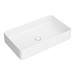 Arezzo Matt White Slim Rectangular Counter Top Basin (605 x 355mm) profile small image view 2 