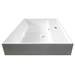 Arezzo 600 Matt Black Framed Washstand with Gloss White Open Shelf and Basin profile small image view 3 
