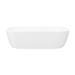 Arezzo Stone Resin Floating Basin Shelf inc. Curved Rectangular Basin - 600mm Wide profile small image view 4 