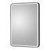 Arezzo Matt Black 500 x 700 LED Illuminated Border Mirror incl. Touch Sensor + Anti-Fog profile small image view 2 