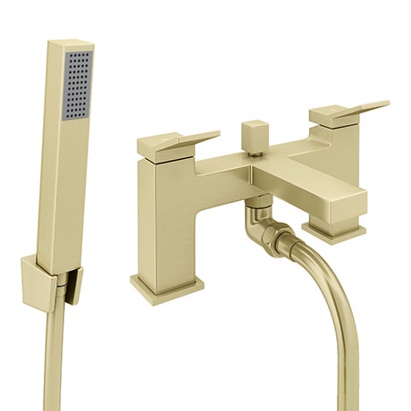 Arezzo Leva Bath Shower Mixer incl. Shower Kit Brushed Brass