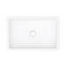 Arezzo 600 x 390mm Gloss White Rectangular Counter Top Basin profile small image view 5 