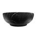Arezzo 520 x 395mm Curved Oval Counter Top Basin - Matt Black Marble Effect profile small image view 2 