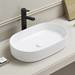 Arezzo Gloss White Oval Counter Top Basin (600 x 380mm) profile small image view 2 