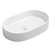 Arezzo Gloss White Oval Counter Top Basin (600 x 380mm) profile small image view 1 