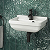 Arezzo Wall Hung Cloakroom Basin 1TH - 460 x 330mm profile small image view 1 