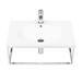 Arezzo 700 Wall Hung Basin with Chrome Towel Rail Frame profile small image view 5 