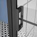 Arezzo 700 x 700 Matt Black Grid Frameless Pivot Door Shower Enclosure + Tray profile small image view 3 