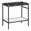 Arezzo 810 Black Marble Effect Worktop with Matt Black Framed Washstand profile small image view 1 