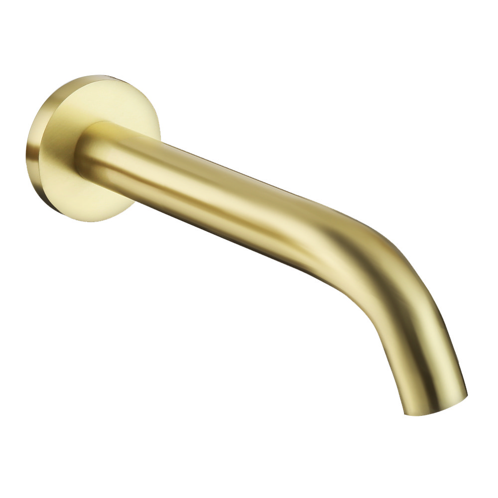 Arezzo Brushed Brass Infrared Sensor Wall Mounted Mixer Tap 