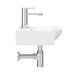 Arezzo 350 x 350 Modern Wall Mounted / Counter Top 1TH Basin profile small image view 3 
