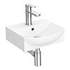 Arezzo 350 x 350 Modern Wall Mounted / Counter Top 1TH Basin profile small image view 1 