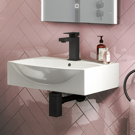 Arezzo 500 X 400 Modern Wall Mounted, Luxury Wall Mounted Bathroom Sinks