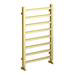 Arezzo Cube Brushed Brass 800 x 500 Heated Towel Rail profile small image view 2 