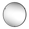Arezzo Matt Black 600mm Round LED Illuminated Bathroom Mirror with Infrared Sensor & Anti-Fog profile small image view 1 