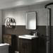Arezzo Matt Black 500 x 700mm Rectangular LED Illuminated Bathroom Mirror with Infrared Sensor & Anti-Fog profile small image view 3 