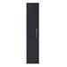 Arezzo Matt Blue Wall Hung Tall Storage Cabinet with Rose Gold Handle profile small image view 2 