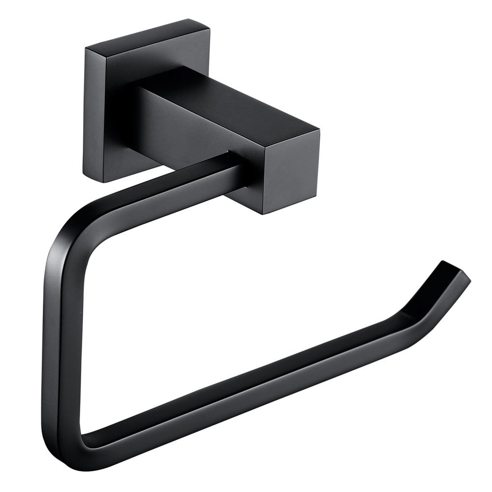 Arezzo Matt Black Toilet Roll Holder Victorian Plumbing UK