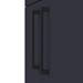 Arezzo Floor Standing Countertop Vanity Unit - Matt Blue - 600mm with Matt Black Handles profile small image view 2 