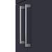 Arezzo Floor Standing Countertop Vanity Unit - Matt Blue - 600mm with Chrome Handles profile small image view 2 