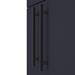 Arezzo Floor Standing Countertop Vanity Unit - Matt Blue - 600mm with Industrial Style Matt Black Handles profile small image view 2 