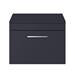 Arezzo Wall Hung Countertop Vanity Unit - Matt Blue - 600mm with Chrome Handle profile small image view 3 
