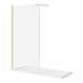 Arezzo 1700 x 700 Bath Replacement Wet Room (1000mm Brushed Brass Screen w. Tray) profile small image view 2 