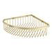 Arezzo Brushed Brass Wire Corner Shower Basket profile small image view 2 