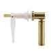 Arezzo Brushed Brass Modern Cistern Lever profile small image view 2 
