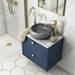 Arezzo Round Brushed Brass High Rise Mono Basin Mixer Tap profile small image view 5 