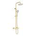 Arezzo Round Thermostatic Shower - Brushed Brass profile small image view 2 