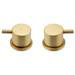 Arezzo Brushed Brass 3/4" Deck Bath Side Valves (Pair) profile small image view 3 