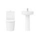 Arezzo B-Shaped Shower Bath Suite - 1700mm profile small image view 4 