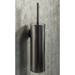 Arezzo Gunmetal Grey Wall Mounted Toilet Brush + Holder profile small image view 2 