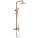 Arezzo Round Thermostatic Shower - Brushed Bronze profile small image view 2 