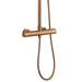 Arezzo Round Thermostatic Shower - Brushed Bronze profile small image view 4 